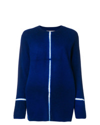Женский темно-синий свитер с круглым вырезом от Suzusan