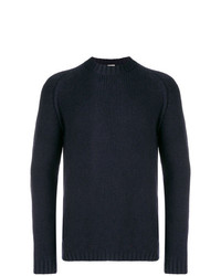 Мужской темно-синий свитер с круглым вырезом от Ten C