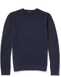 Мужской темно-синий свитер с круглым вырезом от Theory
