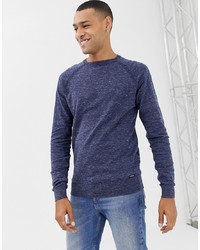 Мужской темно-синий свитер с круглым вырезом от Threadbare