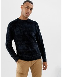 Мужской темно-синий свитер с круглым вырезом от Threadbare