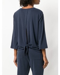 Женский темно-синий свитер с круглым вырезом от Vince