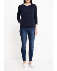 Женский темно-синий свитер с круглым вырезом от Tom Tailor Denim