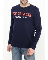 Мужской темно-синий свитер с круглым вырезом от Tom Tailor Denim