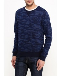 Мужской темно-синий свитер с круглым вырезом от Tommy Hilfiger Denim