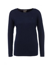 Женский темно-синий свитер с круглым вырезом от Tommy Hilfiger Denim