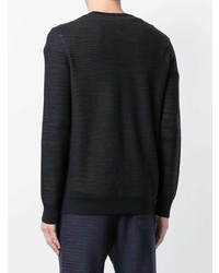 Мужской темно-синий свитер с круглым вырезом от Missoni