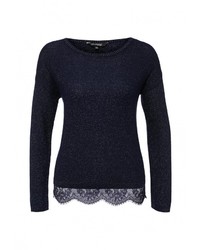 Женский темно-синий свитер с круглым вырезом от Top Secret