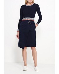 Женский темно-синий свитер с круглым вырезом от Topshop