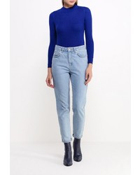 Женский темно-синий свитер с круглым вырезом от Topshop