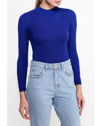 Женский темно-синий свитер с круглым вырезом от Topshop