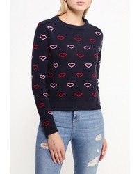 Женский темно-синий свитер с круглым вырезом от Topshop