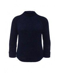 Женский темно-синий свитер с круглым вырезом от Topshop