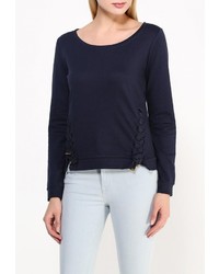 Женский темно-синий свитер с круглым вырезом от Troll