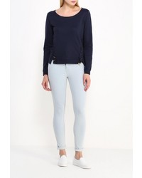 Женский темно-синий свитер с круглым вырезом от Troll