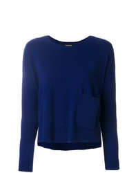 Женский темно-синий свитер с круглым вырезом от Twin-Set