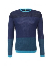 Мужской темно-синий свитер с круглым вырезом от United Colors of Benetton