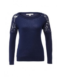 Женский темно-синий свитер с круглым вырезом от Uttam Boutique