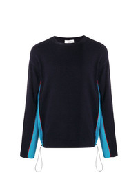 Мужской темно-синий свитер с круглым вырезом от Valentino