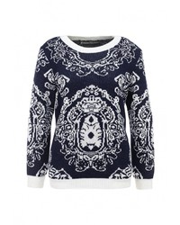 Женский темно-синий свитер с круглым вырезом от Vis-a-Vis