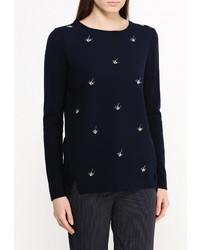 Женский темно-синий свитер с круглым вырезом от Warehouse