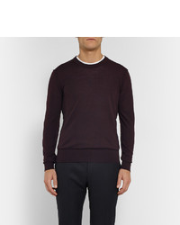 Мужской темно-синий свитер с круглым вырезом от Dolce & Gabbana