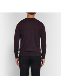 Мужской темно-синий свитер с круглым вырезом от Dolce & Gabbana