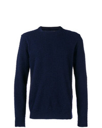 Мужской темно-синий свитер с круглым вырезом от Woolrich