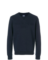 Мужской темно-синий свитер с круглым вырезом от Woolrich