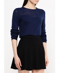 Женский темно-синий свитер с круглым вырезом от Zarina