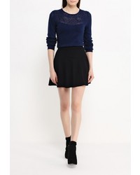 Женский темно-синий свитер с круглым вырезом от Zarina