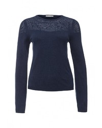 Женский темно-синий свитер с круглым вырезом от Zarina