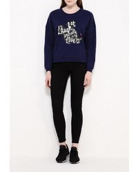 Женский темно-синий свитер с круглым вырезом от Спартак