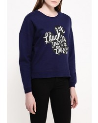 Женский темно-синий свитер с круглым вырезом от Спартак