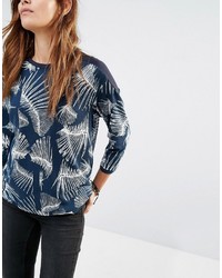 Мужской темно-синий свитер с принтом от G Star