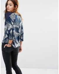 Мужской темно-синий свитер с принтом от G Star