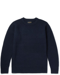 Мужской темно-синий свитер от Beams