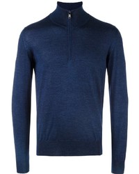 Мужской темно-синий свитер от Brioni