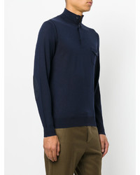 Мужской темно-синий свитер от Paolo Pecora
