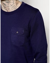 Мужской темно-синий свитер от Scotch & Soda