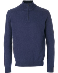 Мужской темно-синий свитер от Corneliani
