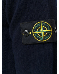 Мужской темно-синий свитер от Stone Island