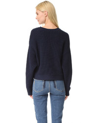 Женский темно-синий свитер от Designers Remix