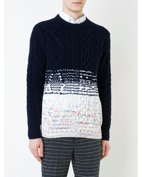 Мужской темно-синий свитер от Coohem