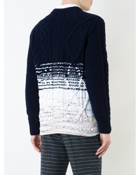 Мужской темно-синий свитер от Coohem