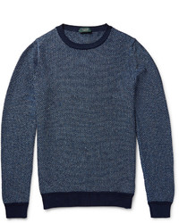 Мужской темно-синий свитер от Incotex
