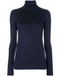 Женский темно-синий свитер от Jil Sander