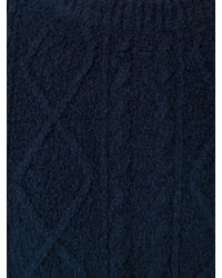 Мужской темно-синий свитер от Saint Laurent