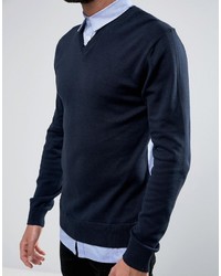 Мужской темно-синий свитер от French Connection