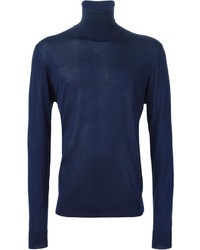 Мужской темно-синий свитер от Lanvin